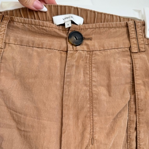 Vince Mid Rise Fluid Cargo Trouser in Nile Size 8 - Picture 6 of 8